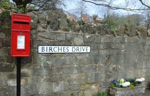 Letterbox near Park Gardens in Stroud