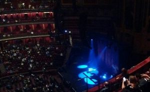 The Royal Albert Hall stage set for Tori Amos.