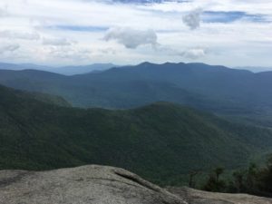 Summit views over the White Mountain range in the Appalachians.